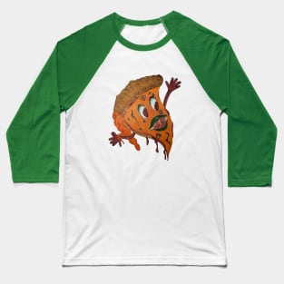 Lil Monsters Pizza monster Baseball T-Shirt